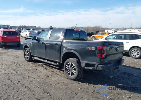 2024 Ford Ranger Lariat z USA, uszkodzony, nr VIN 1FTER4KH1RLE75481